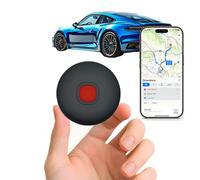 Car GPS Tracker No Subscription, iOS & Android, No SIM Card, Black | No monthly fees or SIM card needed; works with iOS & Android for cars, luggage, keys and bags;Tracker with Global Coverage.