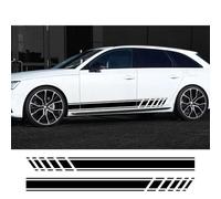 Car Graphics Stripes Sticker Door Vinyl Decal Tuning Accessories, For Audi A4 B8 B9 B7 8W 8K 8E B6 S4 RS4 Avant Allroad TFSI