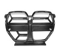 Car Grill For BMW G80 G82 G83 2021-2023 Real Carbon Fiber Car Front Bumper Side Air Vent Outlet Frame Cover+Upper Grille Grill Mesh