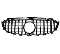 Car Grill For Mercedes For Benz E-Class Sport W213 S213 2017-2020 Front Grille Middle Net Grills Assembly Frame Cover Parts(Black B)