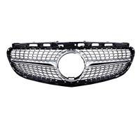 Car Grill For Mercedes For Benz E-Class W212 S212 2009-2016 Front Grille Middle Net Grills Assembly Frame Cover Decor Parts(2013-2016 silver A)