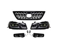 Car Grill Headlight Fog Lamp Set For LX470 1998 1999 2000-2006 Modified Front Bumper Turn Signal Body Kit Car Bumper Grille Cover