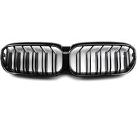 car grill mesh Car Front Bumper Lip Spoiler for BMW For 5 Series G30 G31 G38 LCI 2021 2022 2023(Glossy black)
