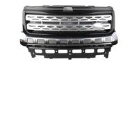 car grill mesh Front Bumper Grille For Land For Rover for Freelander 2 LR2 2010 2011 2012 2013 2014 2015 2016 Car Accessories Parts(Black black silver)