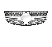 Car Grill Modified Front Bumper Grille For Benz GLK-Class X204 13-15 GLK250 GLK300 GLK350 Chrome Black Diamonds Style Racing Grilles Front Radiator Grills(Diamond-Silver)