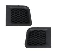 Car grille 2Pcs Car Front Bumper Lower Grille Grill Insert Bezel Cover Trim Fit For Jeep Renegade 2015-2017 Wind(Black)