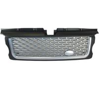 Car grille assembly Double Bridge Grill for Range for Rover for Sport 2005-2009 Car Front Bumper Grille(Black Silver)
