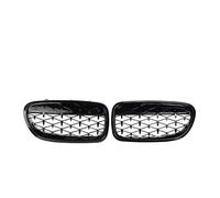 Car Grille Diamond Style Car Front Grill For BMW 5 Series F10 Grill F11 F18 2010 2011 2012 2013 2014 2015 2016 2017 Gloss Black Racing Grille Car Accessories Front Grille(Full Black)