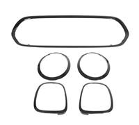 Car Grille Headlight Taillight Bezel Cover Grille Surround Trim Wear Resistant Anti Scratch Easy Installation For Mini F55 F56 F57 1 For Cooper S JCW 2014-2021 Front Grille