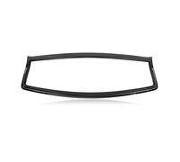 Car Grilles Car Front Frame Grille Grill Outline Trim Overlay Cover For Infiniti Q50 2014-2017 Hood Vent(Glossy Black)