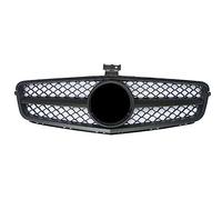 Car Grilles Car Front Grill For Benz C Class W204 C180 C200 2008-2014 Racing Bumper Grille Hood Vent(Matte black)