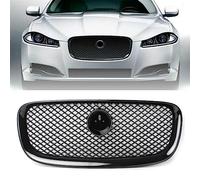 Car Grilles Car Front Grille Radiator Grill Front Bumper Grills For Jaguar XF XFR X250 2012-2015 Hood Vent(Black)
