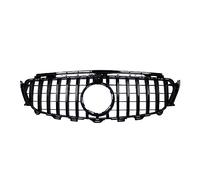 Car Grilles Diamonds GrilleFront Bumper Grill Suitable For Benz E Class 2016 E200 E300 E250 Hood Vent(GT Black)