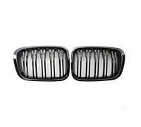 Car Grilles Double-line Style Front Kidney Grille Slat Style Grill For BMW E46 4 Doors1998-2001 Hood Vent