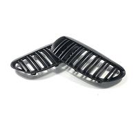 Car Grilles Double Slat Grilles Front Bumper Kidney Grill For BMW 6 Series 2004-2010 Hood Vent(Matte Black)