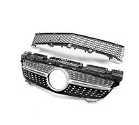 Car Grilles For Benz For SLK Class For R172 2011-2015 Starry Sky Model Grille Bar Grilles Front Racing Mask Cover Hood Vent(Silver)