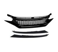 Car Grilles Front Grille Racing Grill Net For Civic 10th Gen 2016-2021 Car Grid Splitter Upper Bumper Hood Mesh Grills Hood Vent(16-18)