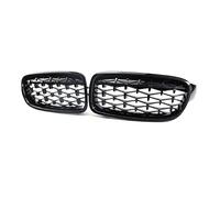 Car Grilles Front Kidney Grille Chrome Diamond Grill For BMW 3 Series F30 F31 F35 2011-2019 Hood Vent(Carbon Fiber 4Pcs)