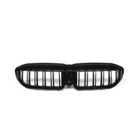 Car Grills Front Kidney Grille Double Line Gloss Black Diamond Compatible With BMW 3 Series G20 G21 2019-2022 Car Accessories(2 slat Gloss Black)