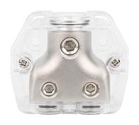 Car Ground Wire Distribution Block Speaker Power Splitter Negative 1x0GA In + 2x4GA Out DB003 for Car Audio System