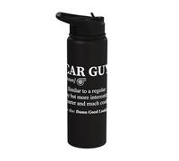 Car Guy Definition Similar to Regular Guy But Cooler Car Stainless Steel Insulated Water Bottle
