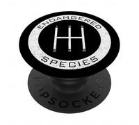 Car Guy Distressed Endangered Species 5 Speed Manual Shifter PopSockets Adhesive PopGrip