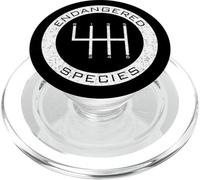 Car Guy Distressed Endangered Species 6 Speed Manual Shifter PopSockets PopGrip for MagSafe
