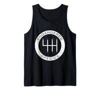 Car Guy Distressed Endangered Species 6 Speed Manual Shifter Tank Top