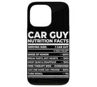 Car Guy Nutrition Facts Funny Diesel Mechanic Car Lover Case for iPhone 13 Pro