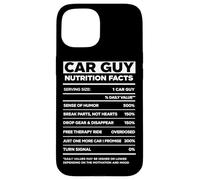 Car Guy Nutrition Facts Funny Diesel Mechanic Car Lover Case for iPhone 15