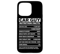 Car Guy Nutrition Facts Funny Diesel Mechanic Car Lover Case for iPhone 15 Pro Max
