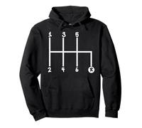 Car Guy Tee Gift, 6 Speed Manual Transmission Gear Shift Pullover Hoodie