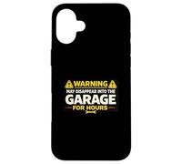 Car Guys Garage Humor Mechanic Working in Garage Repair Case for iPhone 16 Plus