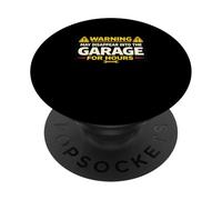 Car Guys Garage Humor Mechanic Working in Garage Repair PopSockets Adhesive PopGrip