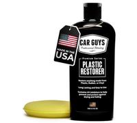 CAR GUYS Plastic Restorer | Bring Plastic, Rubber, and Vinyl Back to Life! | User Friendly Trim Restorer | Safe Auto Detailing Supplies | 8 Oz Kit with Foam Applicator