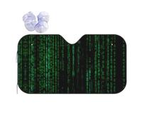 Car Hacker Era Print Windshield Sunshade,Foldable Reflective Uv Heat Shield,Universal Fit,Keeps Interior Cool