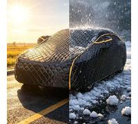 Car Hail Protector For La-d Ro-er DiscOvery Sport, Hail Proof Car Cover, Waterproof, Windproof & Frost Resistant Shield with Side Zipper & Reflective Strips-j49