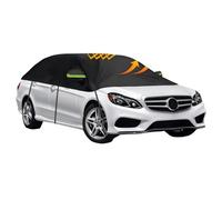 Car Half Garage Waterproof Universal Half Garage Car Cover, Tarpaulin Car All Weather, Waterproof, Dustproof, Sun Protection, Weatherproof and Leaves for Windscreen (SUV Universal)