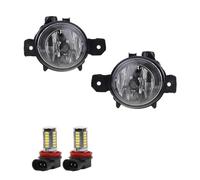 Car Halogen Fog Lamps Lights For BMW 1 Series E82 E87 E88 For X3 E83 For X5 E70 63176924655 Left&Right Fog Lamp Assembly With Bulb(White LED lamps)