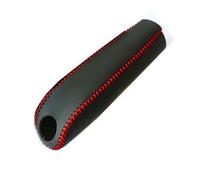 Car Hand Brake Cover for PORSCHE Cayman(With audio) 2006-2011, Universal Handbrake Protector Grips Anti-Slip Wear-Resistant,Black-Red