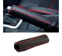 Car Handbrake Cover For Opel Vauxhall Corsa 5-door/Corsa 3-door F E D C B A 1988-2025, Leather Gears Shift Lever Sleeve Anti Slip Hand Parking Brake Boot Grip Decoration Protective,B Red