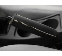 Car Handbrake Cover for Skoda Fabia Ⅳ Combi 2019 2020-2024+, Leather Hand Brake Sleeve Anti-slip Protective Wear-resistant Handbrake Universal Accessories,B White