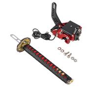 Car Handbrake Lever,Handbrake 15CM/26CM Katana Handbrake Samurai Sword Handbrake For USB G25/27/29 T300 T500 PC SIM Racing Games BlackRed(26CM Red-Black-Red)