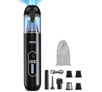 Car Handheld Vacuum Cordless Cleaner: 19000Pa Portable Mini Vacuum 7500mAh - Hand Held Powerful Lightweight Vacuum Cleaners - Double Layer Filtration USB Rechargeable Vacuuming for Car Pet Bed Home