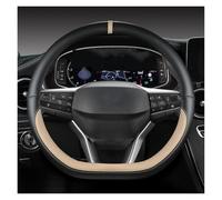 Car Handle Cover Car Steering Wheel Cover D Shape For Seat For Ateca For FR 2017 2020 For Leon ST For Arona 2021 For Ibiza 2018 Steering Wheel Protector(Beige)