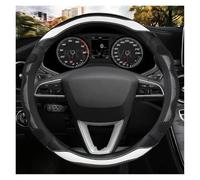 Car Handle Cover Car Steering Wheel Cover Microfiber Leather 38cm Non-Slip For Seat For Tarraco For Arona For Ateca For Ibiza Steering Wheel Protector(WHITE O)