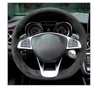 Car Handle Cover DIY Suede Car Steering Wheel Cover For Mercedes For Benz A45 For AMG W205 C43 C63S CLA45 CLS63 GLC 43 63 Steering Wheel Protector(Yellow)