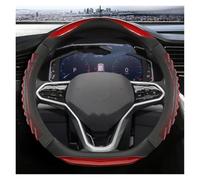 Car Handle Cover For Teramont For Atlas For T-Roc For T-cross 2017-2021 2023 D Shape Car Steering Wheel Cover Steering Wheel Protector(Red)