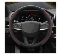 Car Handle Cover Suede Snap-on Steering Wheel Cover 2-Piece 3-Piece For Cadillac CT4 CT5 CT6 XT4 XT5 XT6 For Escalade CTS SRX ATS Lyriq Steering Wheel Protector(Mocha 2-P)