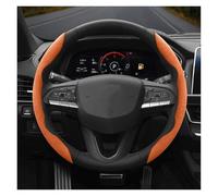 Car Handle Cover Suede Snap-on Steering Wheel Cover 2-Piece 3-Piece For Cadillac CT4 CT5 CT6 XT4 XT5 XT6 For Escalade CTS SRX ATS Lyriq Steering Wheel Protector(Orange 2-p)